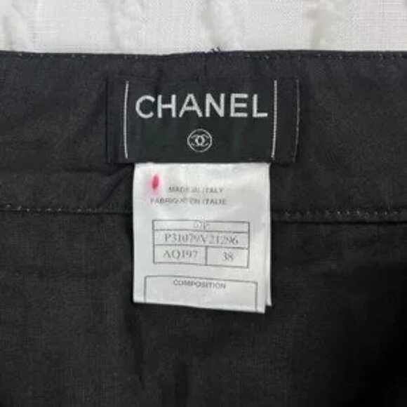 Chanel SS07 Runway Look 29 High-waisted Black Trousers Size 38 - Picture 12 of 14